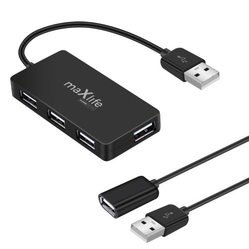 Hub Usb 2.0 para escritório em casa Maxlife - 4x .