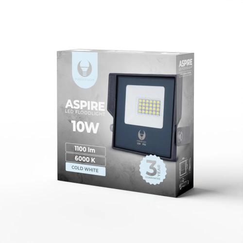 Projetor LED Aspire 10w 6000k 1100lm 230v Forev.