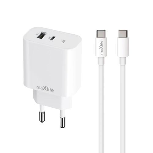 Maxlife Mxtc-06-30ac Carregador Pd Qc 1x Usb-C 1x.