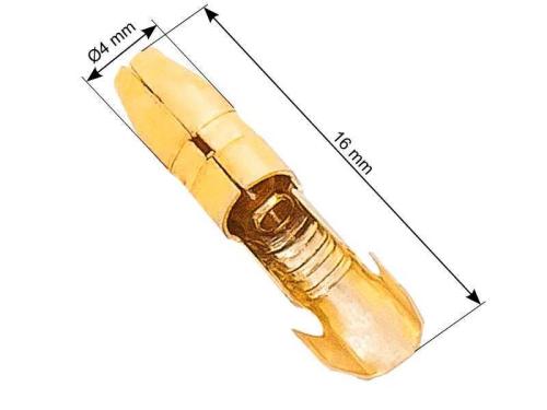 Conector macho sem isolamento 4.0/16