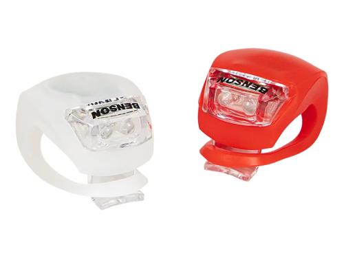 Luzes LED dianteiras e traseiras para bicicletas .