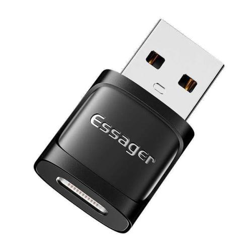 Adapter Otg Usb-C Female To Usb 3.0 Male Essager (Black)
