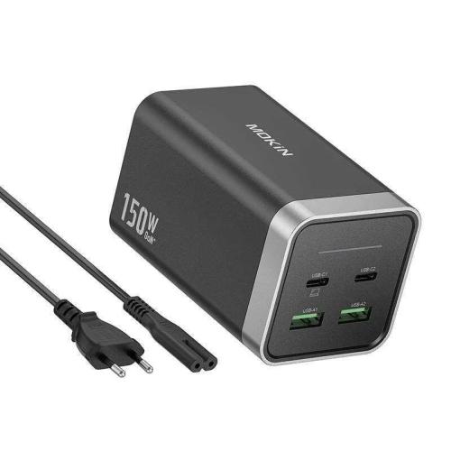 Carregador Mokin Pd150w 2xusb-C 2xusb-A Preto