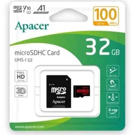 Tarjeta de Memoria Apacer 32gb Microsd Hc Uhs 1 C.