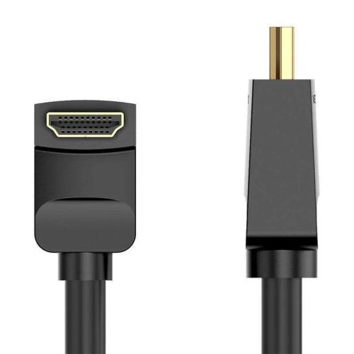 Cable Hdmi 2.0 Vention Aarbh 2m, Angled 90°, 4k 60hz (Black)