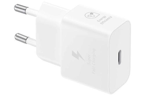 Carregador Samsung Usb-C 25w Gan Branco Cabo Livre E...