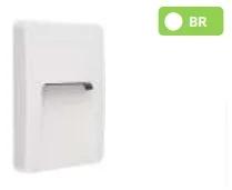 Aplique LED de Muro 3w 4000k Quadrangular Branco