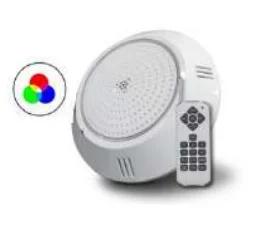 Foco LED Saliente P/ Piscina 35w RGB C/ Comando