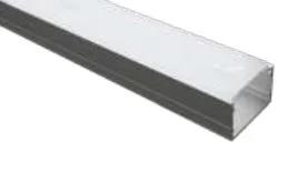 Perfil de Alumínio Saliente Raso para Fita LED (2 Metros)