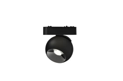 Projetor Esférico 10w 2700k Preto P/ Calha Magnética