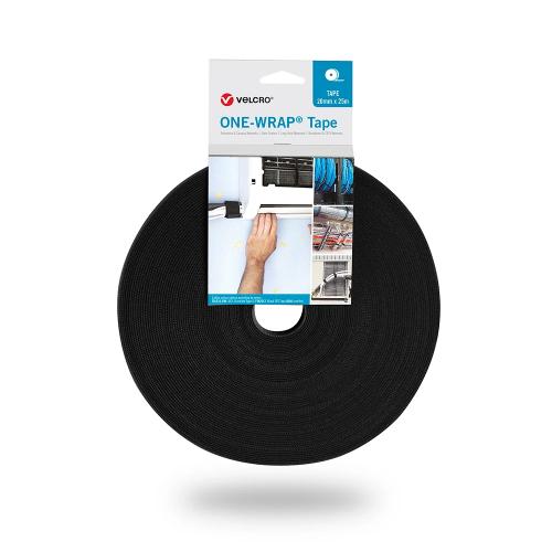 Fita one-wrap, preta, 20mm x 25m