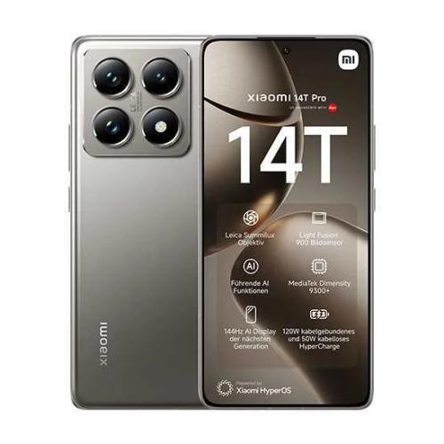 Smartphone Xiaomi 14t Pro 12/512gb Cinza Titânio