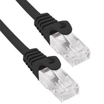 Cabo de rede UTP Phasak Cat. 6 CU 1 m. Preto