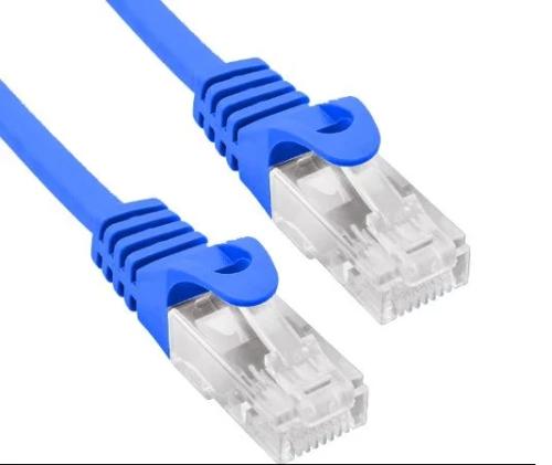 Cabo de rede UTP Phasak Cat. 6 CU 10 m. Azul
