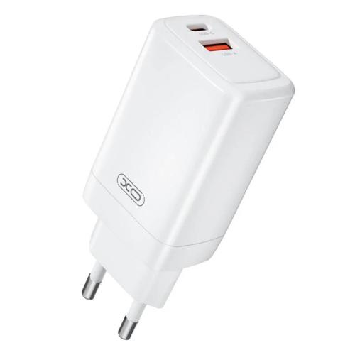 Carregador de Parede Pd 65w 1x Usb-C 1x Usb Branco