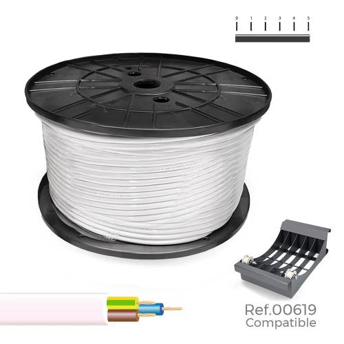 Mangueira tubular vv-k0.6/1kv, 3g2.5mm2 branca 10.