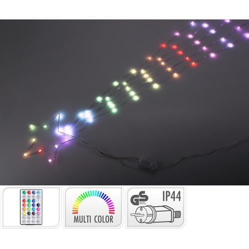 Enfeite LED Estrela Fugaz, Rgb, 85 Leds, 220v, Co.