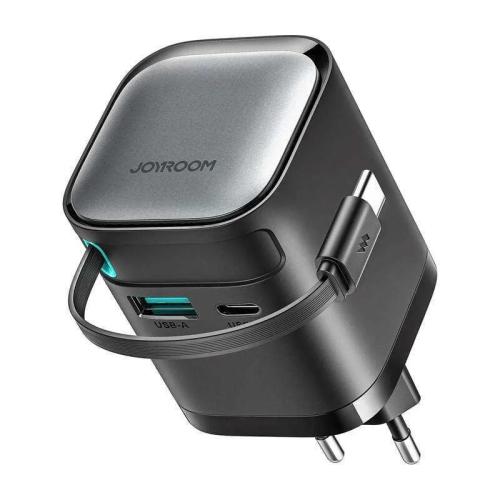 Carregador de Corrente com Cabo Retrátil 65w Joyroom