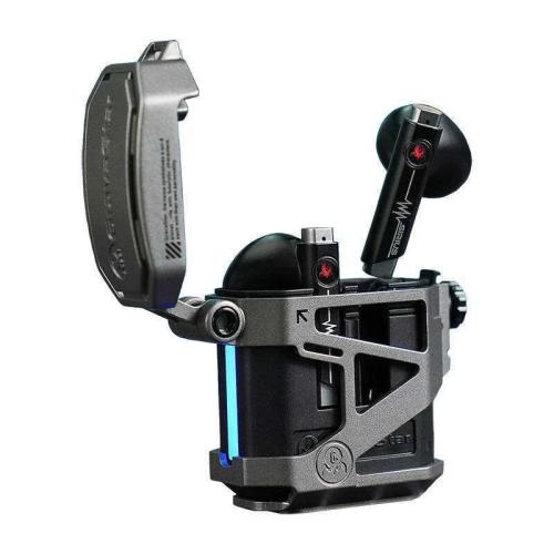 Auriulares Bluetooth P5 Defense Armor V2 Cinza - Gravastar