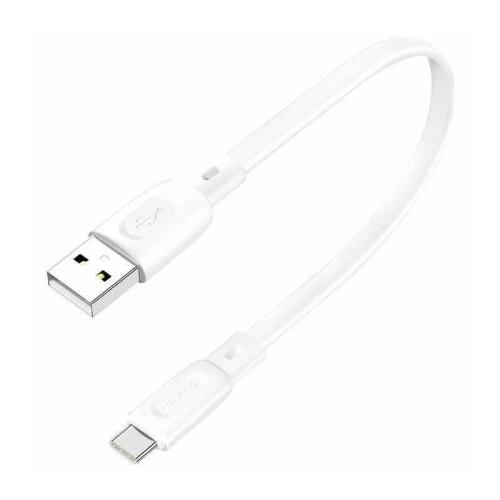 Cabo Usb-A - Usb-C Foneng X107 3a, 0,25m Branco