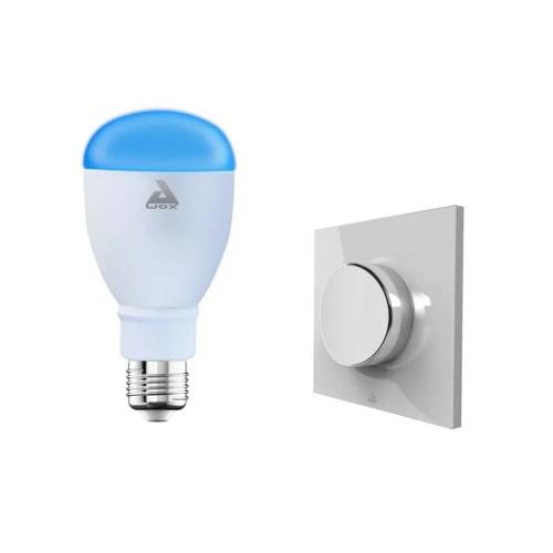 Conjunto de interruptor sem fios + Lâmpada LED E27