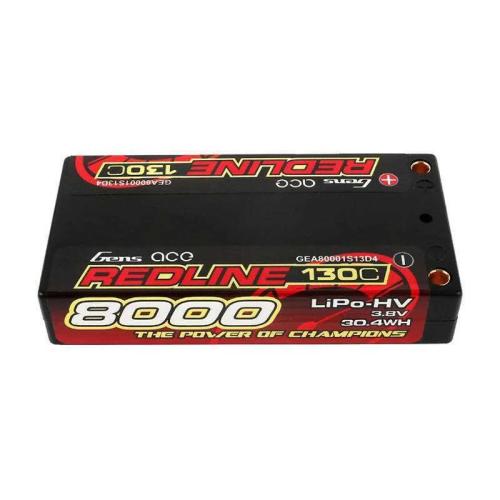 Lipo Battery Gens Ace 8000mah 3.8v 1s2p 130c