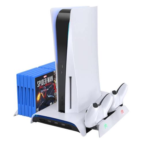 Ps5 Cooling Station And Dual Controller Charger Kiwi Home Pb01 White