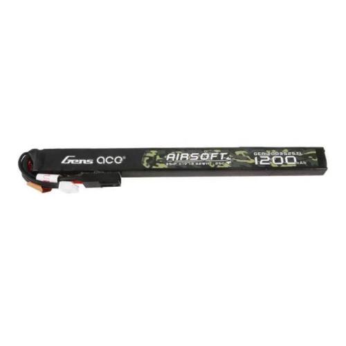 Gens Ace 25c 1200mah 3s1p 11.1v Airsoft Gun Lipo Battery With Mini Tamiya Plug Long Size