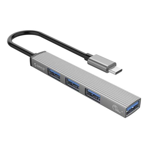 Orico Hub Usb-C para Usb-A 30 + 3xusb-A 20 - Cinz.