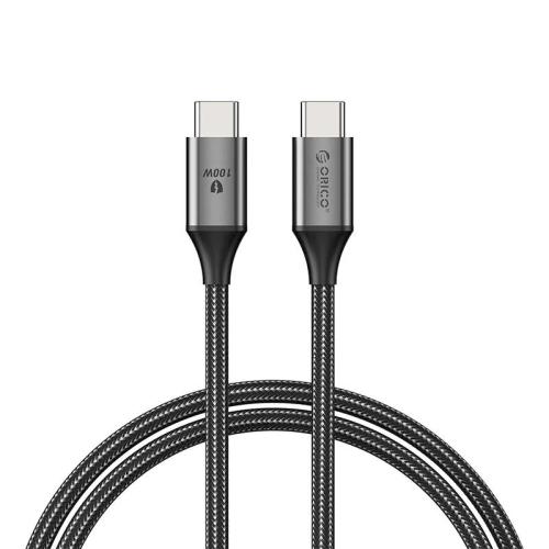 Cabo de Carregamento Orico 100w Usb-C para C - Preto