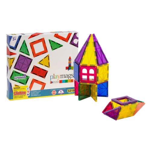 Azulejos Magnéticos 3d Playmags 165 - Conjunto de 32 Unidades