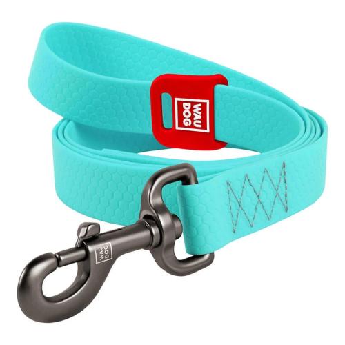 Waudog Waterproof Dog Leash 20mm Wide, 183 Cm Long Blue