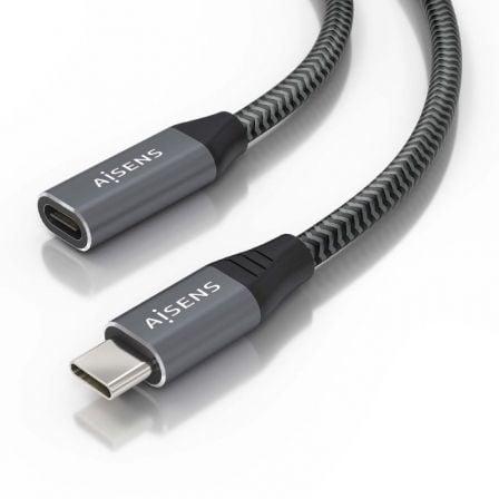 Cable Aisens Usb 3.2 Gen2x2 Alu 20gbps 8k30 5a 100w Usb-C M/H 2.0m
