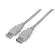 Cable Usb 2.0 Aisens Tipo A/M-A/H Beige 3.0m