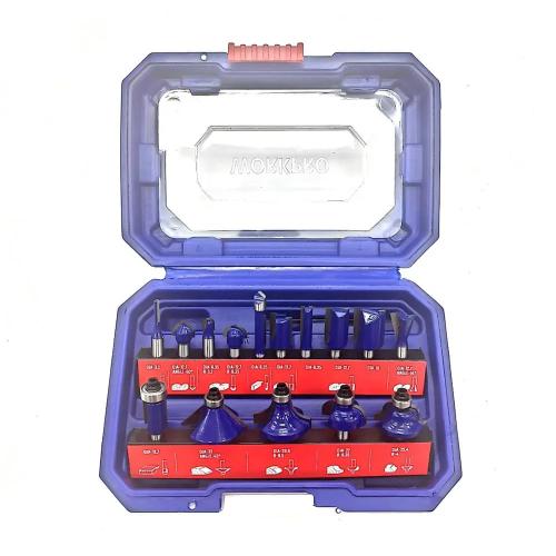 Cortador de Madeira 6,35mm, Conjunto de 15 Pe&ccedil;as..