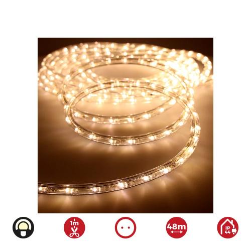 Tubo Flexível Fixo 2 Vias 48m. 30 Leds/M Ip44 Bra.