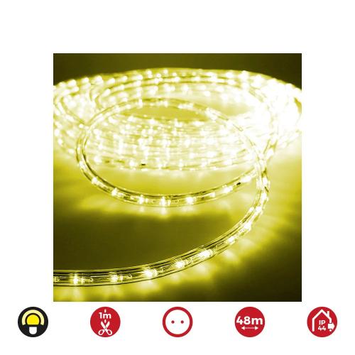Tubo Flexível Fixo de 2 Vias 48m. 30 Led/M Ip44 A.