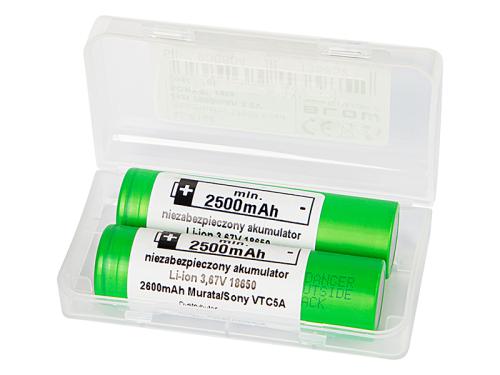 Bateria recarregável 18650 Li-Ion 2szt 2600mah 3