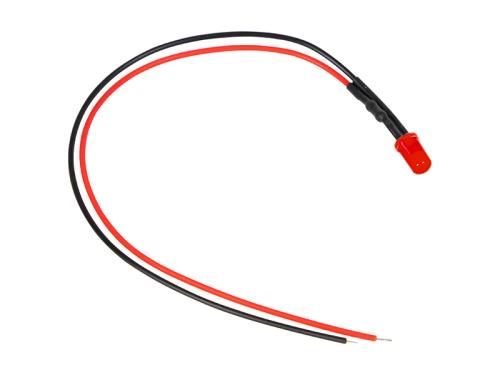 Led 5 Mm Vermelho 12v com Cabo de 20cm