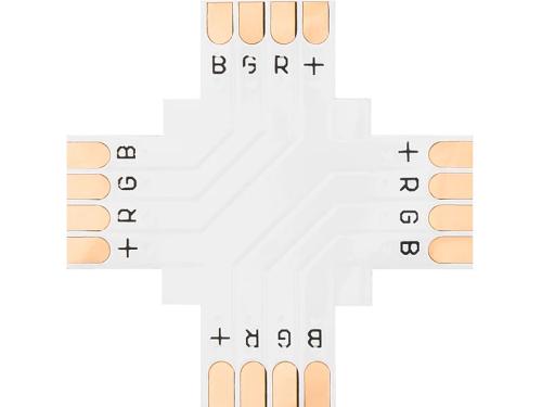 Conector para Tarefas LED Tipo "+" 10mm Rgb
