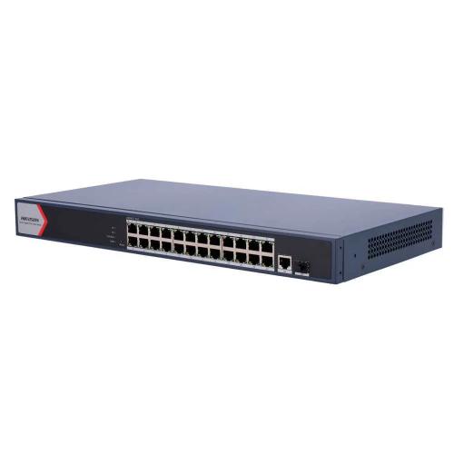 Switch Poe Hikvision - 24 Puertos Rj45 Ge + 2 Pue.