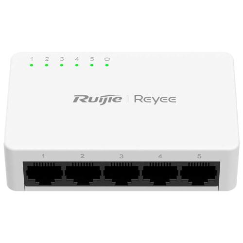 Reyee Switch Desktop - Caixa Plástica - 5 Portas .