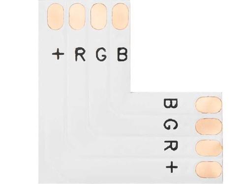 Conector para Tarefas LED Tipo ""L"" 10mm Rgb