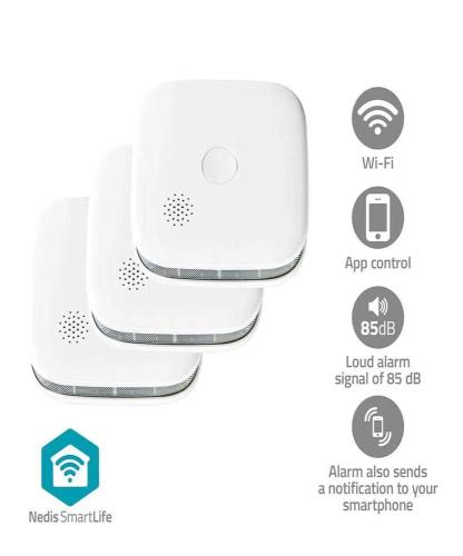 Detector de Humo Smartlife Wi-Fi Alimentado Por.