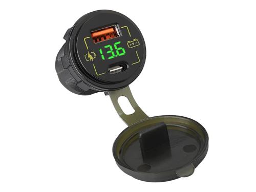 Carregador de Automóvel Usb+Usb-C M18a Wo