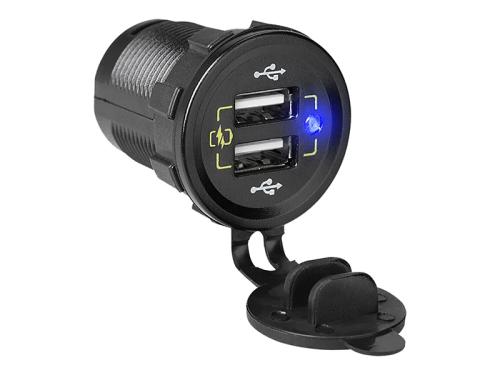 Carregador de Automóvel Montável 2xusb M18c
