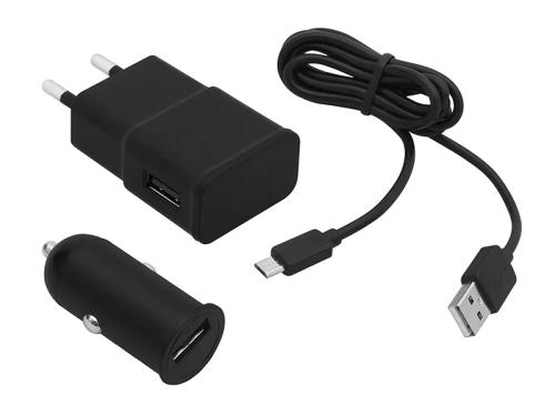 Carregador para Automóvel + Rede + Cabo Microfone