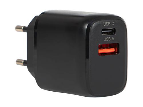 Carregador de tomada Usb + Usb-C Qc 20w