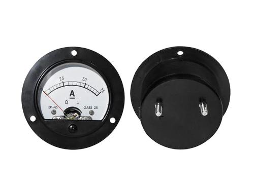 Amperímetro analógico redondo 7,5a + Lado