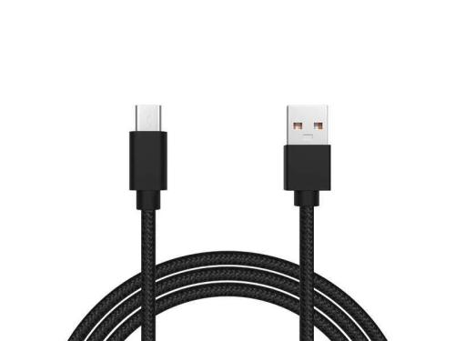 Cabo trançado preto Usb 20 a - Usb-C 10m